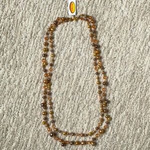 NWT Talbots Double Strand Beaded Necklace